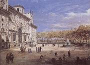 Gaspar Van Wittel The Villa Medici in Rome oil painting on canvas